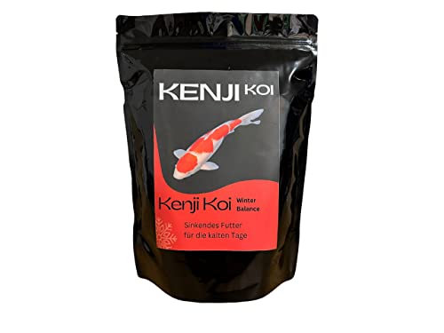 KENJI KOI Winter Balance 2,5kg 3mm - Sinkendes Koifutter Winter - Koifutter Frühjahr, Herbst, Winter | KENJI KOI Winterfutter - sinkendes Fischfutter | Wiederverschließbar