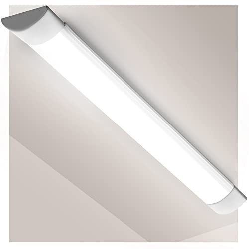 Viugreum 30W LED Deckenleucht Röhre Licht 90CM, 3600LM Neutralweiß 4000K Led Keller, 130° Abstrahlwinkel led feuchtraumleuchte für Badzimmer Wohnzimmer Küche Garage Energieklasse A+