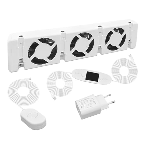 HEIZUNGSVENTILATOR Thor Tools V 5 Heizungsventilator Smart Booster Fan Langlebiger Heizverstärker Neu Heizkosten sparen unter dem heizkörper montieren frei stehend (HSK Single Set 1 Ventilator)