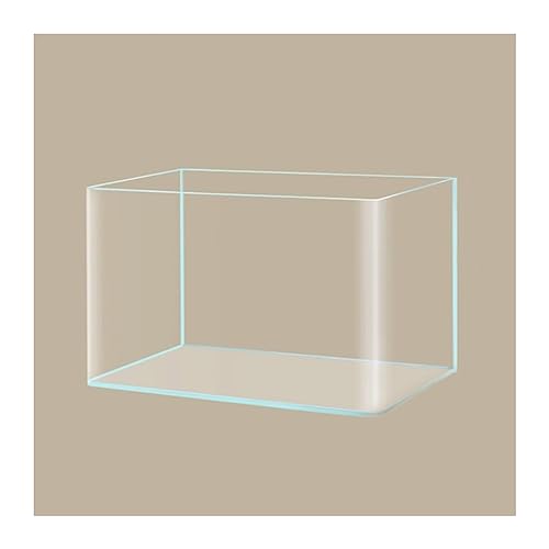Mini Aquarium Aquarium-Becken, rechteckige Glas-Tischplatte, kleines Aquarium, Öko-Landschaft, Wasserpflanzen, Goldfische, Aquakultur-Dekoration Kleines Aquarium(F)
