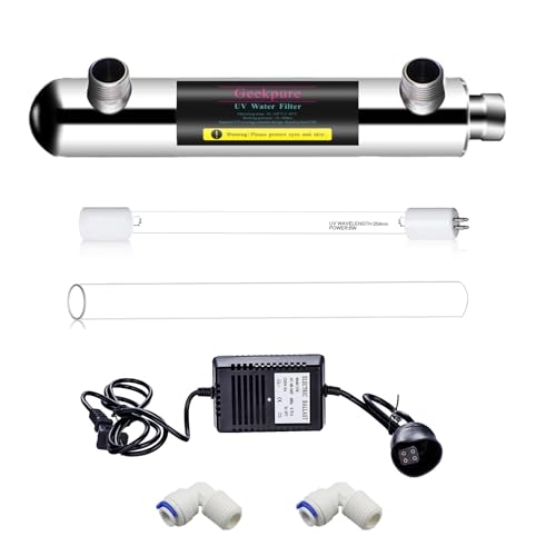 Geekpure 6 Watt UV Wasserfilter für Umkehrosmosefiltration (0,5-1 GPM)