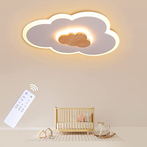 FANLG LED Deckenlampe Kinderzimmer 40CM Schlafzimmerlampe LED Deckenleuchte dimmbar mit Fernbedienung 3000K-6000K Kinder Deckenlampe Wolken Deckenleuchte für Kinderzimmer | Schlafzimmer | Wohnzimmer