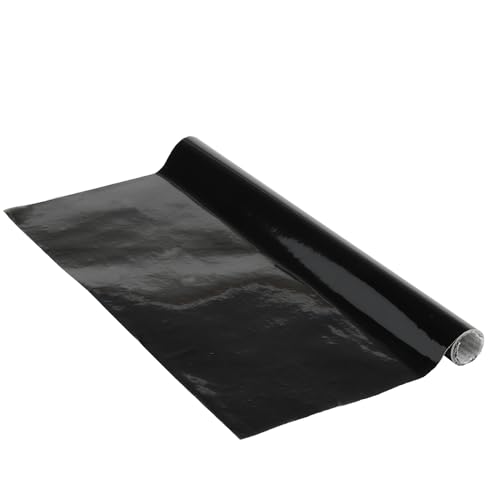 Venilia Klebefolie | Schwarz Matt | 45 cm x 1,5 m, Stärke 95μ | selbstklebende Möbel-Folie, Dekofolie, Tapete, Küchenfolie | ohne Phthalate | Made in EU