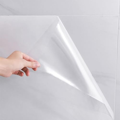 MORICOH Transparent Selbstklebendes Tapete, Selbstklebender Tapetenschutz, ölbeständige wasserdichte Kontaktfolie für Küchenschränke, Whiteboard, Regal-Schubladenfutter (40cm X 2m)