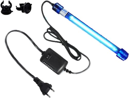 Aquarien UV Licht Wasserklärer Algen klar grün sauber Zuhause UV Sterilisator Lampe Küche UV Sterilisationslampe Hundehütte Bakterien-Killer UV Lampe für Filtertank Teich Schwimmbecken(5W（18cm Länge）