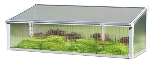 Juwel Thermo Frühbeet 130/60 (Aufsatz für Timber Hochbeete, Fenster mit Windsicherung, einfache Montage, Hohlkammerplatten 4 mm, Wärmeisolierung) 20342