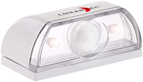 Lunartec Treppenlicht Batterie: Mini-LED-Treppenleuchte & Nachtlicht, PIR-Bewegungssensor, 5 lm, 0,12W (Treppenbeleuchtung Batterie, Treppenbeleuchtung LED Batterie)