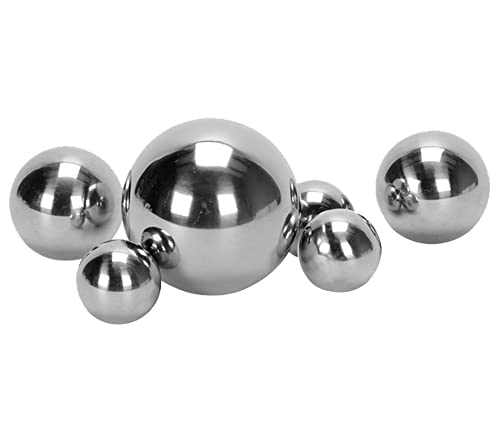 Dekokugel Schwimmkugeln Silber - Teichkugeln für Teich Miniteich 6er Set aus Edelstahl für die Gartendeko