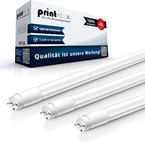 2x Print-Klex LED Leuchtstoffröhre T5 G5 Sockel 60cm 8W 4000K - Warmweiß Lichtleiste Lampe Röhre Tube Weiß Bürolampe Deckenleuchte