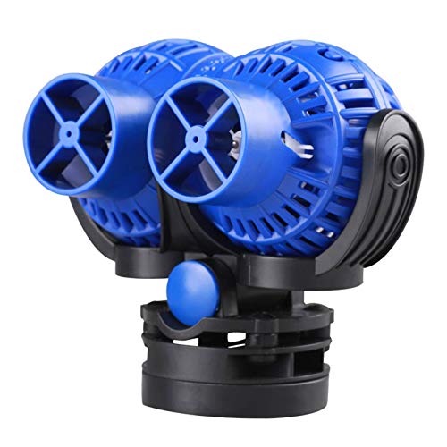 SunSun JVP-232 Strömungspumpe 15000 l/h 26 W Aquarium Pumpe mit 2 schwenkbaren Düsen, Magnethalter zur einfachen Befestigung und Durchflussregler