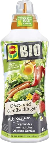 COMPO BIO Obst- und Gemüsedünger – für alle Obst- und Gemüsesorten – natürlicher Spezial-Flüssigdünger – 1 Liter