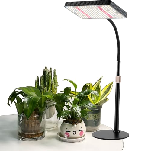 FRGROW Pflanzenlampe LED, UV-IR Vollspektrum Pflanzenlicht für Zimmerpflanzen, Pflanzenleuchte LED, Grow Light mit High PPFD 208 LEDs, Wachstumslampe für Blumen Gemüse Hydroponik, Daisy Chain Funktion