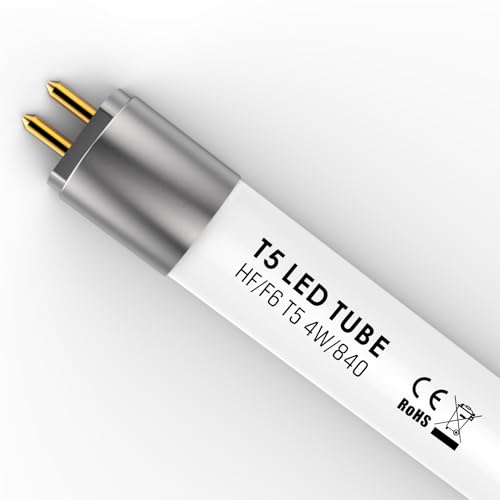 IHYCTV evg LED Röhre t5 212mm 4W 520Lm 4000K, T5 tube led leuchtstoffröhre-ersatz für klassische g5 evg F6T5 leuchtstoffröhren L6w 225mm（Speziell für ersatz küchenbeleuchtung T5 6w） 1 Stück