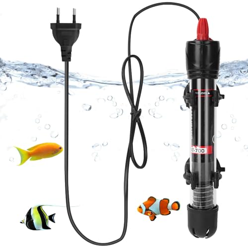 Aicharynic Aquarium Heizung 25W, Aquarium Heizer Mit 2 Saugnäpfen Thermostat Heizung Thermostat für Fischtanks Einstellbarer Aquarium Heizer Aquarium Heizstab für Fischtanks und Aquarium(20-34°C)