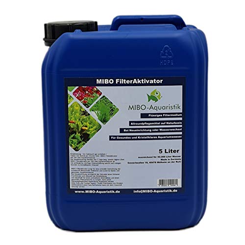 MIBO Filteraktivator 5000 ml Kanister ausreichend für 50.000 L Wasser! Jetzt NEU! Jetzt für Kristallklares Wasser Sorgen!