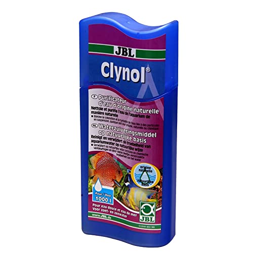 JBL Clynol 25191 Wasseraufbereiter zur Reinigung und Klärung für Süß- und Meerwasser Aquarien, 250 ml