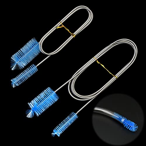 ReinigungsbüRste, Aquarium ReinigungsbüRste - 200cm Nylon-ReinigungsbüRsten Set, Flexible Doppelend SchlauchbüRste, FilterrohrbüRste, AquariumreinigerpumpenbüRste