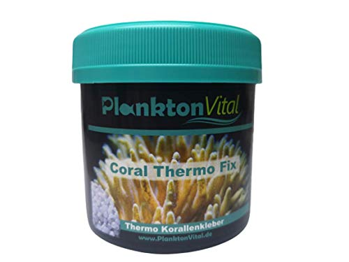 PlanktonVital Coral Thermo Fix Korallenkleber für Fixierung von Korallenablegern, Riffaufbauten im Meerwasser Aquarium Polymer Boipolymer Korallenfixierer für Dekoration im Aquarium (250ml)