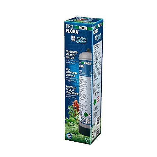 JBL ProFlora U500 CO₂ Einwegflasche für Aquarien, 500 g