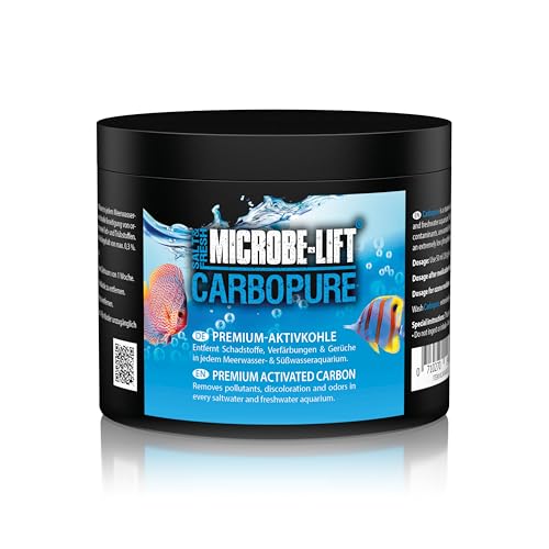 MICROBE-LIFT Carbopure - 500 ml - Premium Aktivkohle, entfernt effektiv Verunreinigungen und Trübungen aus jedem Aquarium, dampfaktiviert & säuregewaschen.