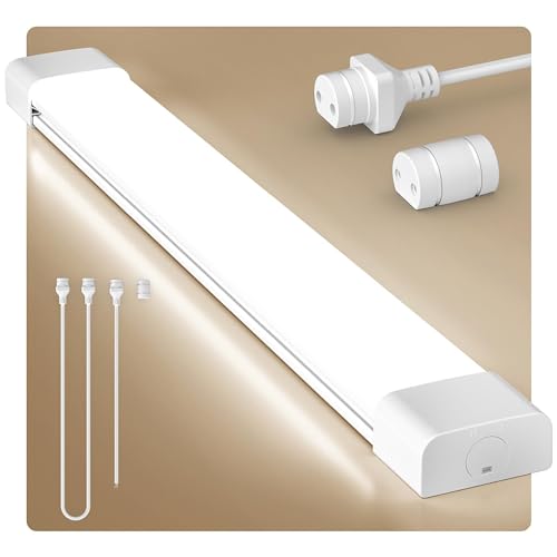 Anten Feuchtraumleuchte LED 150cm, 45W 4950LM LED Neonröhre, Neutralweiß 4000K Feuchtraumlampe, IP65 Wasserfest Wannenleuchte, Werkstattlampe, Kellerleuchte, Deckenleuchte für Büros Lager Garage