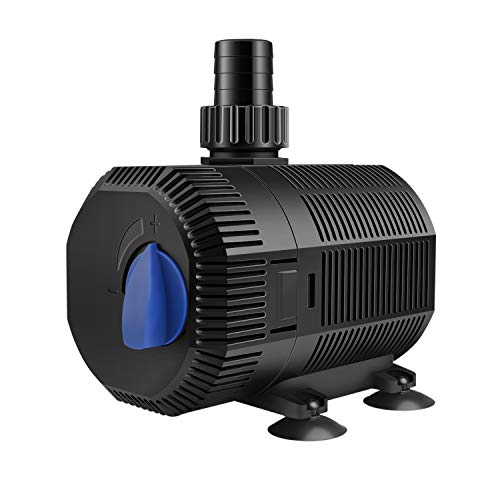 YAOBLUESEA Eco Teichpumpe Filterpumpe Bachlaufpumpe 2300L/H 35W Energiespar Wasserpumpe...