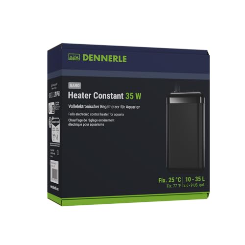 Dennerle Nano Heater Constant 35 W - Vollelektronischer Regelheizer für Aquarien von 10-35 Liter