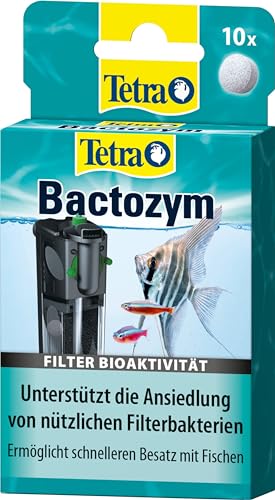 Tetra Bactozym - für schnelle Bioaktivität in Filter und Aquarium, vereinfacht das Einfahren von neuen Becken, fördert Abbau organischer Verunreinigungen, 10 Tabletten