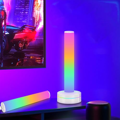 Smart RGB Lightbar,Musik Sync RGB IC LED Light Bar,16 Millionen Farben,RGB Gaming Lampe USB-Aufladung,Dimmbar Lightbar für PC, TV, Monitor, Gaming, Zimmer Deko
