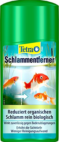 Tetra Pond Schlammentferner - reduziert Schlamm in Gartenteichen, wirkt rein biologisch, 500 ml Flasche