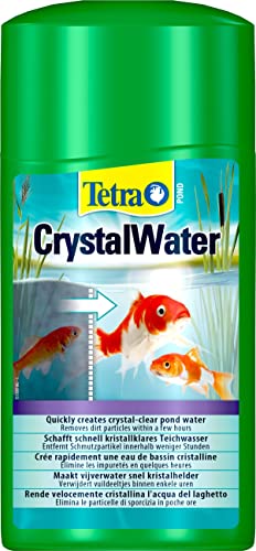 Tetra Pond CrystalWater - Wasserklärer gegen Trübungen für kristallklares Wasser im Gartenteich, 1 Liter Flasche