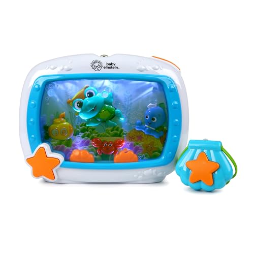 Baby Einstein, Sea Dreams Soother Schlummerlicht für Das Gitterbett mit Fernbedienung, Lichtern und Melodien