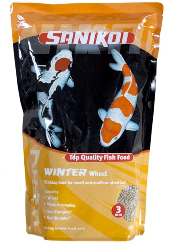 Velda SaniKoi 124622 Winterfutter für Teichfische, Sinkend, 3 mm, Winter Whead Food, 3 l