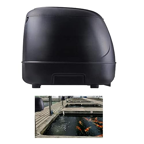 AFGSsm 10L Automatic Fishfeeder, Fish Feeder Futterautomat, Auto-Teich-Fischfutterspender, Automatischer Futterspender für Teichfische für den Außenbereich, Koi-Fische