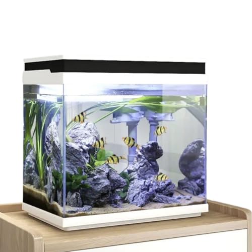 AquaOne Aquarium Komplettset LED mit Pumpe HNE-380 I Kleines Nanoaquarium 26 Liter mit Filteranlage I Mini Nano Becken Set für Fische und Garnelen