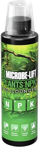 MICROBE-LIFT Plants NPK - 236 ml - Volldünger mit Nitrat, Phosphat & Kalium, fördert kräftigen Pflanzenwuchs in Süßwasseraquarien, ideal für Aquascaping.
