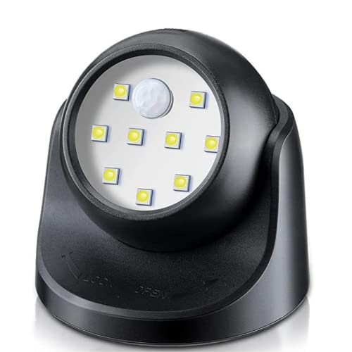 Proxinova Spot LED Strahler mit Bewegungsmelder Außen PIR, 360° Rotation LED Strahler, 150 Lumen, Kugel Ruderbar, Lampe mit Bewegungsmelder Aussen Batteriebetriebe, Kompakt & Leichte Montage