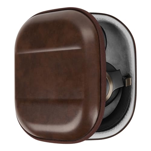Geekria Shield Kopfhörer-Hülle kompatibel mit JBL Tune 770NC, Tune 760NC, Tune 750BTNC, Tune 750NC, Tune 710BT, TourONE Hülle, Ersatz-Hartschalen-Reise-Tragetasche mit Kabelaufbewahrung (braun)