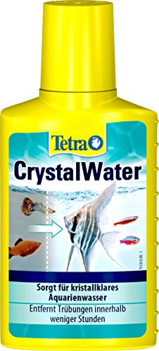 Tetra CrystalWater - Wasserklärer gegen Trübungen für kristallklares Wasser im Aquarium, bindet Schwebepartikel, 100 ml Flasche