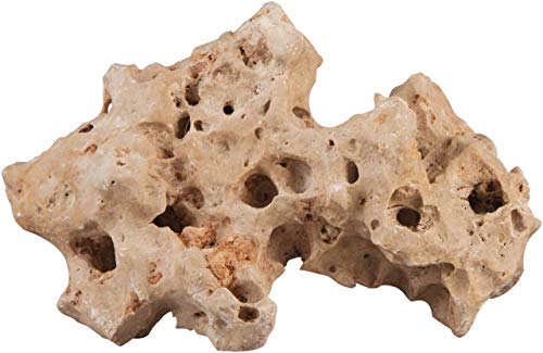 sera Rock Hole Stone L 2 - 3 kg - Beiges Lochgestein mit glatter Oberfläche