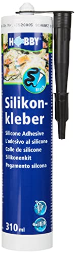 Hobby 11945 Silikonkleber, Kartusche, 310 ml, schwarz