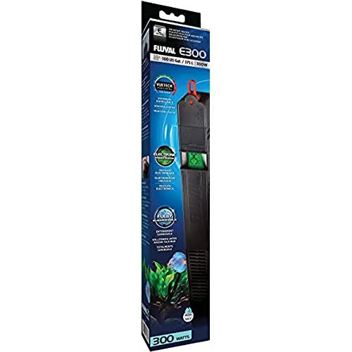 Fluval E-Heizer, Aquarienheizer, für Aquarien bis 375l, 300W