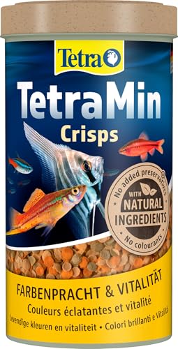 TetraMin Crisps - Fischfutter für alle Zierfische, nährstoffreiche Mischung für gesunde Fische und klares Wasser, 500 ml Dose