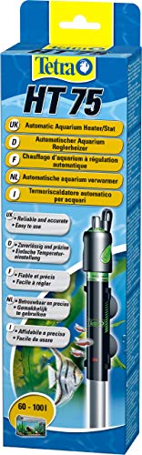 Tetra HT75 Heizer für 60-100 L Aquarien - leistungsstarker Aquarienheizer zur Abdeckung unterschiedlicher Leistungsstufen mit Temperatureinstellknopf