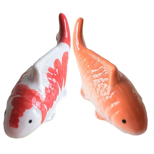 VANZACK 2 Stück schwimmende Fisch-Ornamente für die Badewanne, schwimmende Fisch-Statue, realistischer Kleiner künstlicher Fisch, Aquarium-Tier, schwimmende Fisch-Dekoration für Zuhause