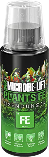 MICROBE-LIFT Plants FE - 118ml - Spezialisierter Eisendünger für prächtigen Pflanzenwuchs in Süßwasseraquarien, fördert die Photosynthese, frei von Nitrat & Phosphat.