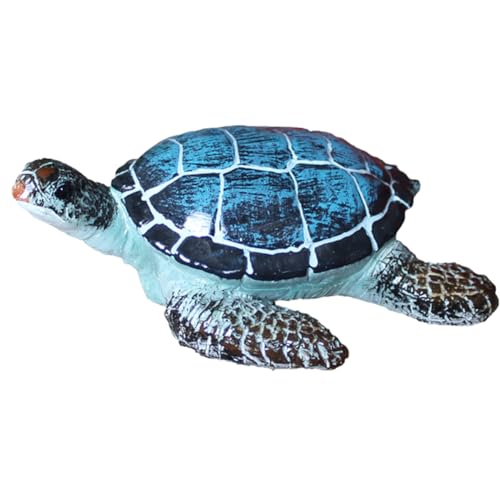 Kleine Turtles Figuren Schildkröte Deko für Feengarten Zubehör Miniatur Gartendeko für Draußen Mini Tiere Figuren Statuen Geschenke für Frauen Blau