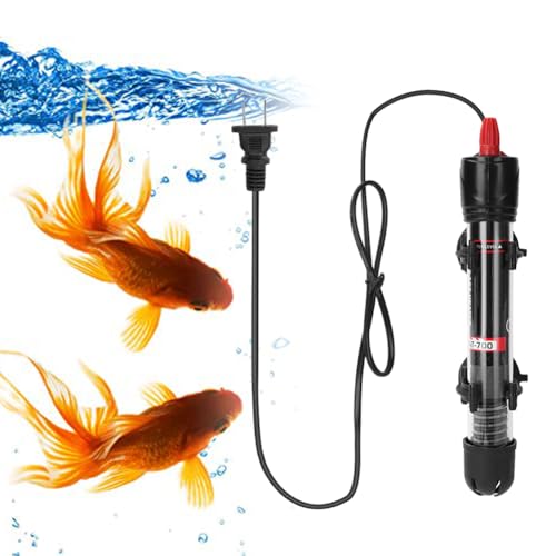 Aquarium Heizung Mit Saugnäpfen 50W Aquarium Heizstab Thermostat für Fischtanks Wasserdichter Thermostat Aquarium Heizer Aquariumheizer mit Thermostat Regelheizer für Fischtanks und Aquarium