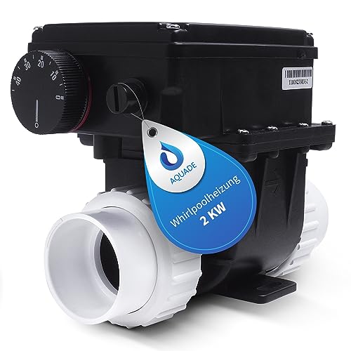 AQUADE Whirlpool-Heizung SPA-Thermostat Durchlauferhitzer Leistung 2 KW Elektrischer Pool-Warmwasserbereiter Thermostat für Badewannen-Pools…