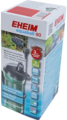 Eheim 2401020 Innenfilter aquaball 60 mit Filterpatrone und Mediabox